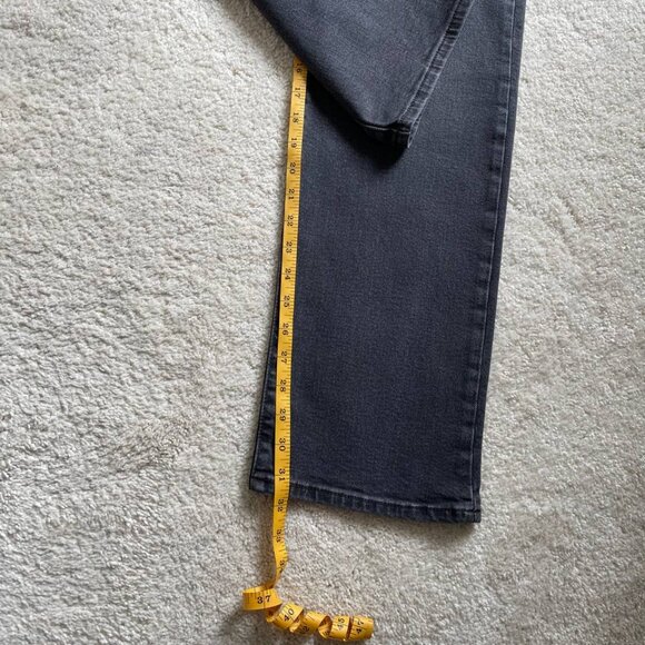 NWT Levi's Ribcage Straight Full Length High Rise Grey Wash Jeans Size 27/32 - Picture 12 of 14